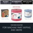 WypAll Power Clean X80 Heavy Duty Cloths (41055), Extended Use Jumbo Roll, Red