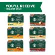 Starbucks K-Cup Coffee Pods—Flavored Coffee—Variety Pack for Keurig Brewers—Naturally Flavored— Arabica—6 boxes (60 pods total) Starbucks K-Cup Coffee Pods—Flavored Coffee—Variety Pack for Keurig Brewers—Naturally Flavored—100% Arabica—6 boxes (60 pods total) - 2