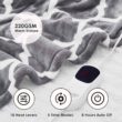 HomeMate Heated Blanket Electric Full Size - 72“x84“ Heating Blanket with 10 Fast Heat Levels 8 Hours Auto Off Ultra Soft Cozy Flannel Over-Heated Protection ETL Certification Keep Warming in Home - 6