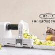 BELLA 4-in-1 Automatic Electric Spiralizer & Slicer, Quickly Prep Healthy Veggie or Fruit Spaghetti, Noodles or Ribbons, Easy To Clean, Recipe Book Included, White - 2