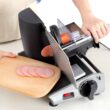 Professional Series Meat Slicer, Cuts Meat, Cheese, Bread, Fruit & Vegetables, Adjustable Slice Thickness, Stainless Steel Blade, Safe Non-Slip Feet, For Home Use, Easy To Clean - 2
