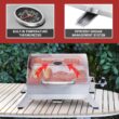 Royal Gourmet GT1001 Stainless Steel Portable Grill, 10000 BTU BBQ Tabletop Gas Grill with Folding Legs and Lockable Lid, Outdoor Camping, Deck and Tailgating, Silver - 9