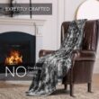 Everlasting Comfort Luxury Plush Blanket - Cozy, Soft, Fuzzy Faux Fur Throw Blanket for Couch (Gray) Everlasting Comfort Luxury Plush Blanket - Cozy, Soft, Fuzzy Faux Fur Throw Blanket for Couch - Ideal Comfy Minky Blanket for Adults for Cold Nights (Gray) - 7