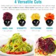Shine Kitchen Co SES-100 Electric Spiralizer for Veggies, Spiral Vegetable Cutter Makes and Holds Up to 4 Servings (60 oz) of Zucchini Noodles, Curly Fries, and More - 2