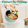 Dezin Electric Cooker Upgraded, Non-Stick Sauté Pan, 1.5L Mini Electric Fondue Pot