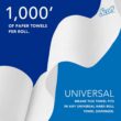 Scott® Essential Universal High-Capacity Hard Roll Towels (01005), 1.5" Core, White Scott® Essential Universal High-Capacity Hard Roll Towels (01005), with Absorbency Pockets™, 1.5