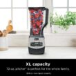 Ninja BL660 Professional Compact Smoothie & Food Processing Blender, 1100-Watts, 3 Functions -for Frozen Drinks, Smoothies, Sauces, & More, 72-oz.* Pitcher, (2) 16-oz. To-Go Cups & Spout Lids, Gray - 3