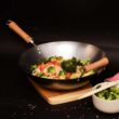 JOYCE CHEN Classic Series 14-Inch Carbon Steel Wok with Birch Handles