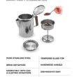 COLETTI Bozeman Camping Coffee Pot – Coffee Percolator – Percolator Coffee Pot for Campfire or Stove Top Coffee Making – 9 CUP
