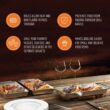 Yukon Glory BBQ 'N SERVE Grill Basket Set - Includes 3 Grilling Baskets a Serving Tray & Clip-on Handle