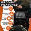 Adventure Seeka Heavy Duty 24" Folding Campfire Grill, Camp Fire Grill