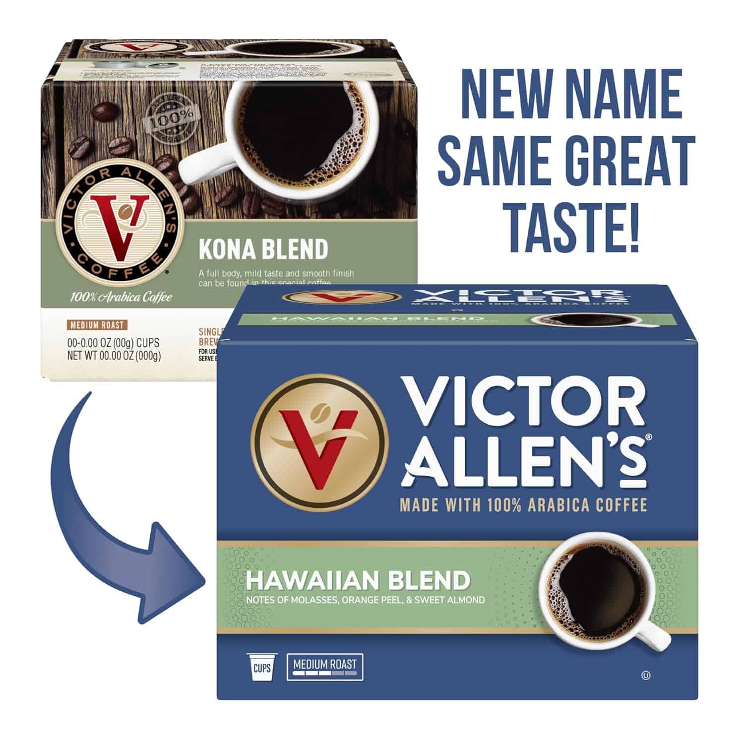 Victor Allen's Coffee Hawaiian Blend, Medium Roast, 80 Count, Single Serve Coffee Pods for Keurig K-Cup Brewers (formerly Kona Blend) Victor Allen's Coffee Hawaiian Blend, Medium Roast, 80 Count, Single Serve Coffee Pods for Keurig K-Cup Brewers (formerly Kona Blend) - 5