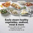 Hamilton Beach Digital Electric Food Steamer & Rice Cooker for Quick, Healthy Cooking with Stackable Three-Tier Bowls for Vegetables and Seafood, 8.25 Quart, Black & Stainless Steel - 2