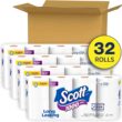 Scott 1000 Toilet Paper, 32 Rolls, Septic-Safe, 1-Ply Toilet Tissue - 2