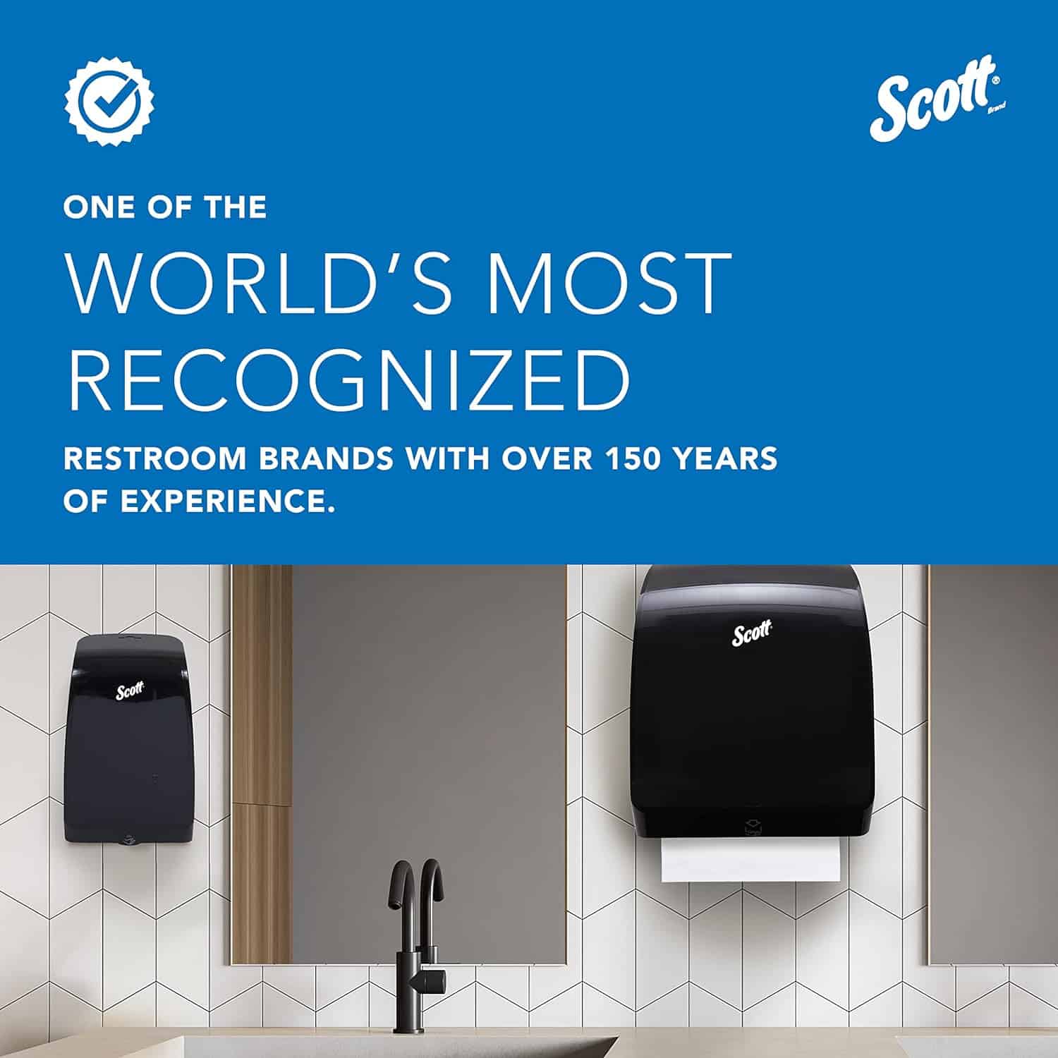 Scott® Essential Universal High-Capacity Hard Roll Towels (01005), 1.5" Core, White Scott® Essential Universal High-Capacity Hard Roll Towels (01005), with Absorbency Pockets™, 1.5" Core, White, (1,000'/Roll, 6 Rolls/Case, 6,000'/Case) - 11