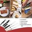 Portable Camping Kitchen Utensil Set-27 Piece Cookware Kit, Stainless Steel Outdoor Cooking and Grilling Utensil Organizer Travel Set