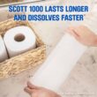 Scott 1000 Toilet Paper, 32 Rolls, Septic-Safe, 1-Ply Toilet Tissue - 4