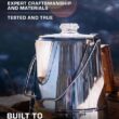 COLETTI Butte Camping Coffee Pot - Campfire Coffee Pot - Stainless Steel Coffee Maker for Outdoors or Stovetop (14 CUP)