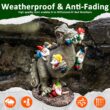 SOWSUN Dinosaur Gnomes Garden Statues Outdoor Decor Birthday Gifts for Mom Funny Gifts for Yard SOWSUN Dinosaur Gnomes Garden Statues Outdoor Decor Birthday Gifts for Mom Funny Gifts for Yard, Patio Dinosaur Eating Gnomes Sculptures House Warming Gifts New Home Decor - 2