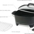 Nesco American Harvest ES-12 Electric Skillet, 12 Inch, Black - 3