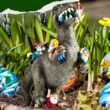 SOWSUN Dinosaur Gnomes Garden Statues Outdoor Decor Birthday Gifts for Mom Funny Gifts for Yard SOWSUN Dinosaur Gnomes Garden Statues Outdoor Decor Birthday Gifts for Mom Funny Gifts for Yard, Patio Dinosaur Eating Gnomes Sculptures House Warming Gifts New Home Decor - 7