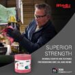 WypAll Power Clean X80 Heavy Duty Cloths (41055), Extended Use Jumbo Roll, Red