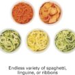 Hamilton Beach 3-in-1 Electric Vegetable Spiralizer & Slicer With 3 Cutting Cones for Veggie Spaghetti, Linguine, and Ribbons, 6-Cups, Black,70930 - 11