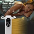 Costway 1500W Electric Space Heater Oil Filled Radiator Heater W/ Foldable Rack White - White