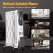 Costway 1500W Electric Space Heater with Adjustable Thermostat