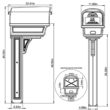 Gibraltar Mailboxes Gentry Classic Plastic Post Mount Black Mailbox