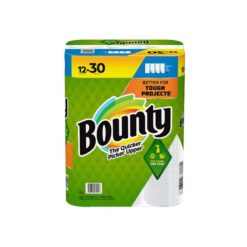 Bounty 003077207251 White, Select-A-Size Paper Towels (12 Double Plus Rolls)