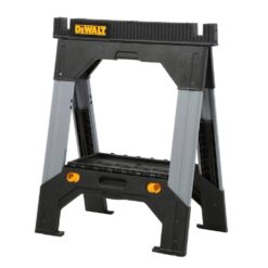 DEWALT 33 in. H Metal Folding Sawhorse with Adjustable Legs