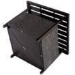 Costway Brown Rattan Wicker Steel Side Table Outdoor Furniture Deck Garden Patio Pool