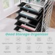 Costway 10 Drawer Rolling Storage Cart Scrapbook Paper Office School Organizer Black