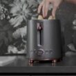 Café Express Finish 2 Slice Metal Toaster Stainless Steel