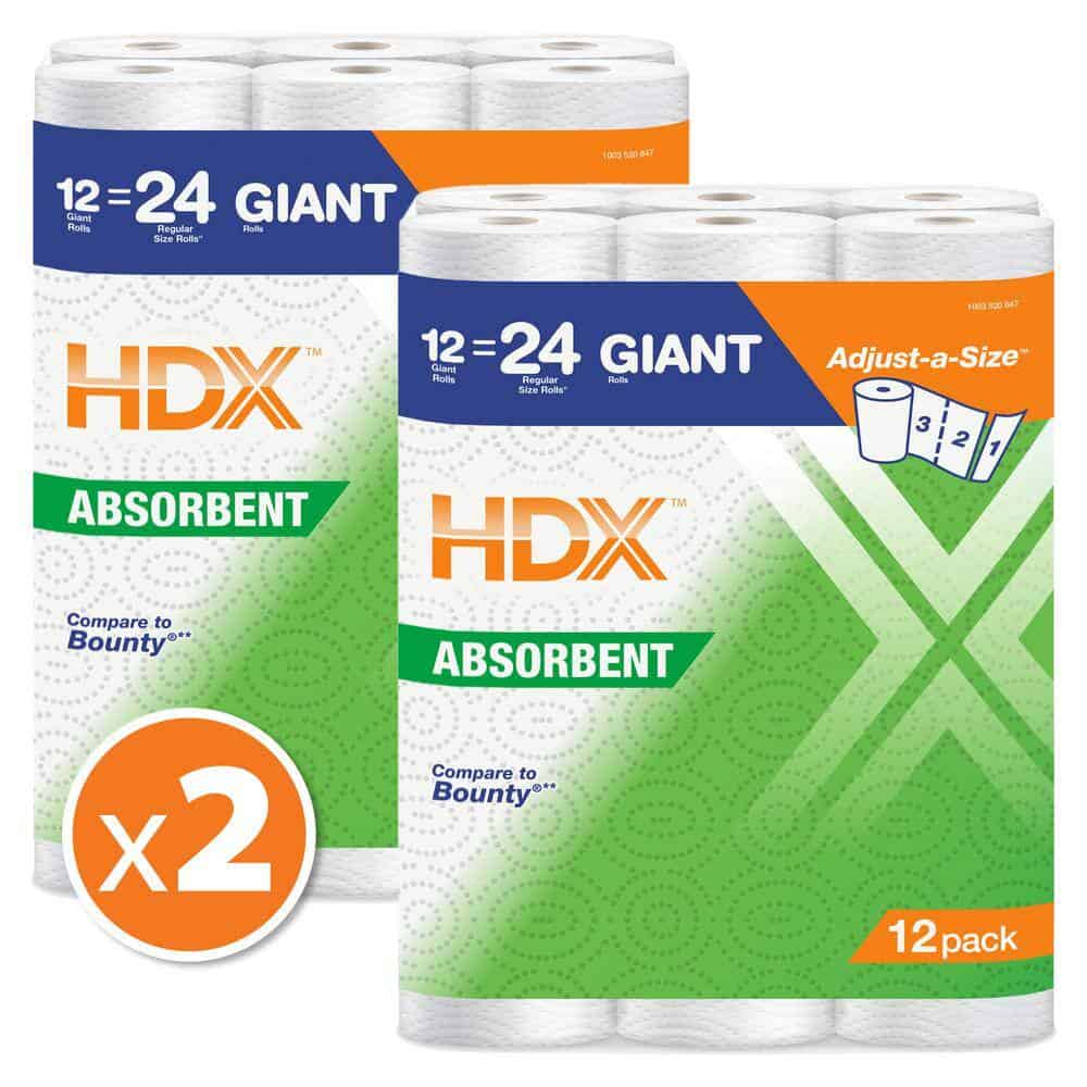 HDX 22015 Select-A-Size Paper Towels (24-Roll) HDX 22015 Select-A-Size Paper Towels (24-Roll)