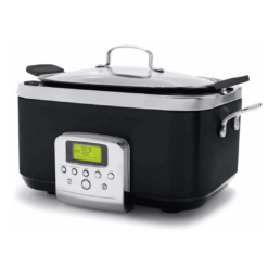 GreenPan 6-quart Elite Ceramic Nonstick 8-in-1 Programmable Electric Slow Cooker - Black