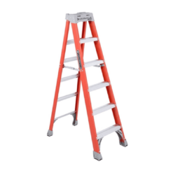 Louisville Ladder 6-Foot Fiberglass Step Ladder, 300-Pound Capacity, FS1506