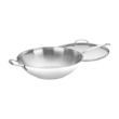 Cuisinart 14-Inch Stir-Fry Pan, Helper Handle and Glass Cover, Chef's Classic Stainless Steel, 726-38H