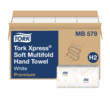 Tork Xpress Soft Multifold Hand Towel White, 135 Towels per Pack, 16 Packs, Fits H2 Towel Dispensers