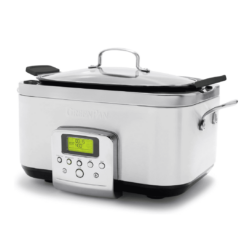 GreenPan 6-quart Elite Ceramic Nonstick 8-in-1 Programmable Electric Slow Cooker - Cloud Cream
