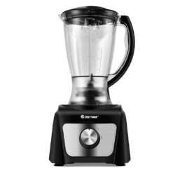 Costway 8 Cup Food Processor 500W Variable Speed Blender Chopper with 3 Blades