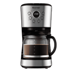Costway 12-cup LCD Display Programmable Coffee Maker Brew Machine