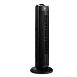 Costway 35W 28 Inch Quiet Bladeless Oscillating Tower Fan - Black