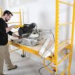MetalTech I-CISC Jobsite 6 ft. Baker Style Rolling Scaffold Platform, 1100 lbs. Load Capacity, Steel, 6 ft. W x 6.25 ft. H x 2.5 ft. D
