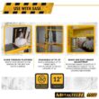 MetalTech I-CISCBPH1 Safeclimb Baker 6.2 ft. L x 6.25 ft. H x 2.5 ft. D Metal Scaffold Platform, 1100lb. Capacity
