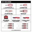 Milwaukee Pliers Kit with Screwdriver Set, 25 ft. Auto Lock Tape Measure, and FASTBACK Utility Knives Hand Tool Set (13-Piece)