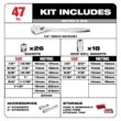 Milwaukee 48-22-9010 1/2 in. Drive SAE/Metric Ratchet and Socket Mechanics Tool Set (47-Piece)