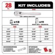 Milwaukee 48-22-9481-48-22-9482 3/8 in. Drive SAE/Metric Ratchet and Socket Mechanics Tool Set with PACKOUT Case (60-Piece)
