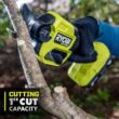 RYOBI P2550 ONE+ HP 18V Brushless Cordless Pruner with 2.0 Ah Battery and Charger